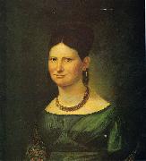 Georg Friedrich Kersting Dame mit Schal oil painting reproduction